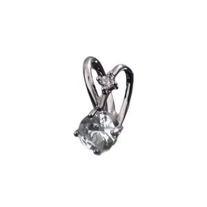 Cuffia per orecchio in zircone argento minimalista, orecchino clip geometrico senza foro.