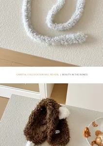 Fluffy winter earmuffs for women, cute plush ear warmers, cozy cold weather accessories.