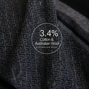 Écharpe en laine tricotée chaude d'hiver pour hommes, motif classique, style long.
