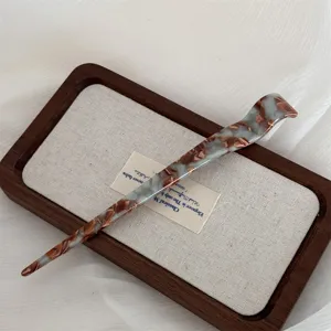 New Chinese acetate hair stick vintage bun hairpin elegant hair accessory for daily commute