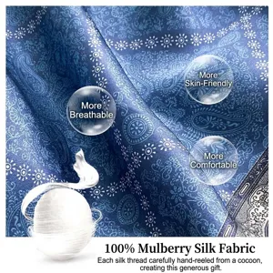 Retro blue paisley pure mulberry silk small square scarf fashion luxury silk neckerchief