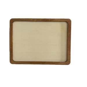 Marco de bordado de madera vacío DIY mini marco de fotos accesorio imán de nevera
