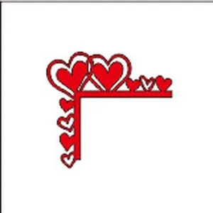 Red heart door corner decoration, perfect for Valentine's Day wedding home decoration crafts.