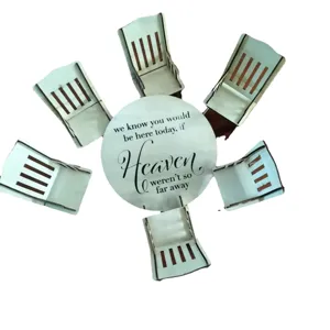 Set commemorativo in legno fai-da-te con sedia a dondolo e tavolo rotondo decoro casa