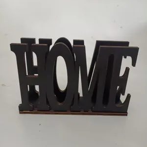 Portatovaglioli in legno forma di lettera home scatola portaoggetti da scrivania