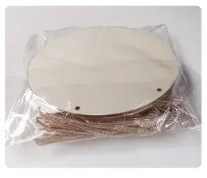 Discos de madera redondos cortados por láser, piezas en bruto DIY para manualidades y carteles.
