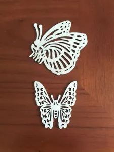 Wooden Hollow Butterfly Pendant DIY Craft Ornament Natural Wood Carved Hanging Decoration For Home Party Decor