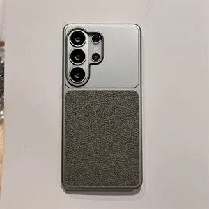 Compatible with Samsung Galaxy Ultra case, hard PC back, textured leather finish, anti-drop.