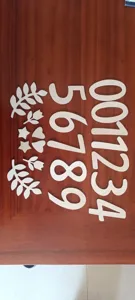 Wooden numbers and shapes set for baby milestone photography props and birthday decor.