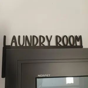 Panneau en bois pour buanderie, décoration créative de coin de porte avec support d'angle.