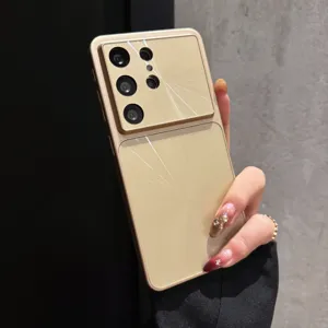 Custodia per telefono con texture CD oro per Samsung S26 Ultra S25FE protezione completa