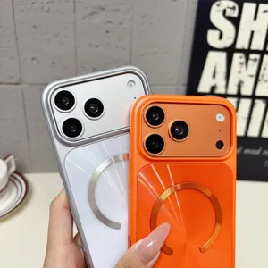 Funda de teléfono magnética MagSafe de PC para iPhone 16 Pro Max mate colorida