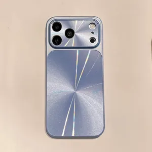 Funda protectora colorida con textura CD y diseño anticaída integral para el teléfono móvil.