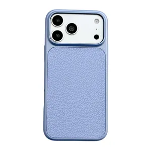 Custodia protettiva in pelle di alta qualità per iPhone 18 Pro, cover antiurto due in uno.