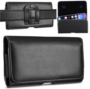 Universelle Handytasche Kunstleder Horizontal Gürtelschlaufe Magnetverschluss Stoßfeste Gürteltasche Schutzhülle