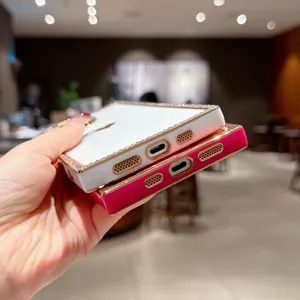 Galvanisierte Strass Handyhülle für iPhone, stilvolle glänzende Schutzhülle Zubehör