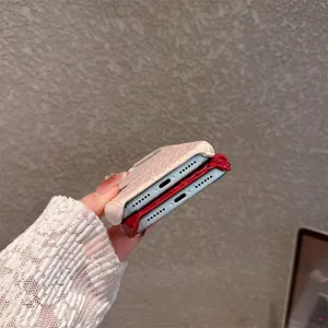 Croco patroon beschermhoes compatibel met iPhone 15 16 Pro Max stijlvolle hoesjes