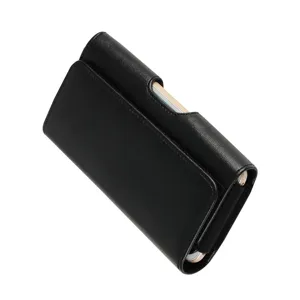 Men Phone Waist Bag TPU Leather Pouch Belt Clip Magnetic Closure Card Slot Business Casual Mobile Phone Belt Holster Case
