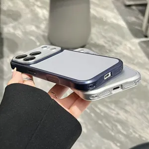 Matte telefoonhoes met grote camera lens bescherming, compatibel voor uw nieuwe iPhone.