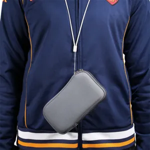 Custodia universale elastica con cerniera per cellulare da collo per uso quotidiano.