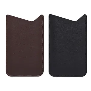 Universal Ultra Thin PU Leather Phone Pouch Vertical Insert Pocket Sleeve Portable Business Smartphone Storage Bag Protective Cover