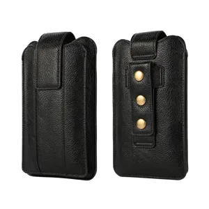 Universal Doppelschicht Gürteltasche Handyhülle Herren Business Kunstleder Handy Holster Tasche Mit Gürtelclip