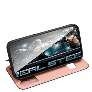 Business leather window flip phone case protective cover compatible with iPhone models stylish.