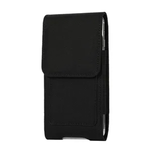 Schwarze Nylon Gürtel Handytasche vertikal für Arbeit Werkzeug Outdoor Handyholster Tasche