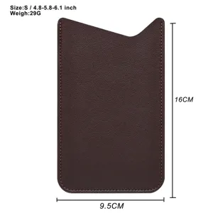 Ultra-thin PU leather universal phone sleeve pocket pouch for smartphone 4.8-6.1 inch