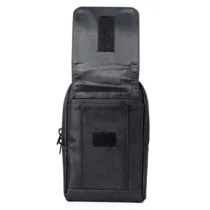 Universal nylon phone waist pouch durable tactical holster case for smartphone outdoor daily use.