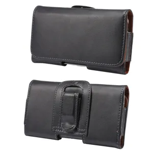 Universal Echt Leder Handy Gürteltasche Vintage Magnetische Handyhülle Holster Hüfttasche Case Für iPhone Pro Max Pura Mate