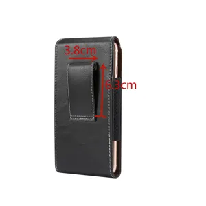 Herren vertikale Leder Handy Holster Gürteltasche Universal Taillentasche Smartphone
