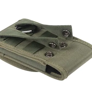 Pochette de téléphone tactique durable vert militaire sac banane MOLLE pour le sport en plein air