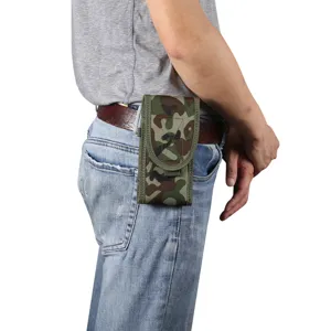 Pochette de ceinture tactique camouflage sac banane utilitaire pour sport extérieur