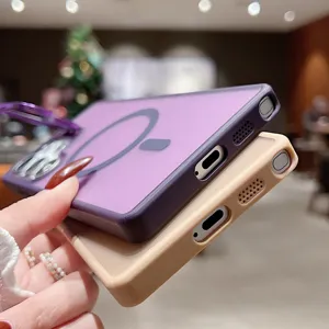 Coque de téléphone Samsung support d'objectif magnétique coque de protection détail vue