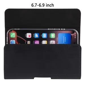 Universelle PU Leder Handy Gürteltasche Tasche für 6.7-6.9 Zoll Smartphone Schutzhülle