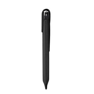 Schwarze Leder vertikale Handy Holster Gürtelschlaufe Tasche tragbare Schutzhülle Detail