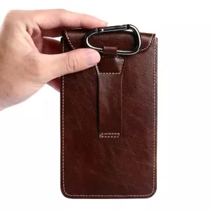 Universelle Outdoor Wandern Handy Hüfttasche Kunstleder PU Multifunktionale Taktische Gürteltasche Holster Tasche Mit Karabiner
