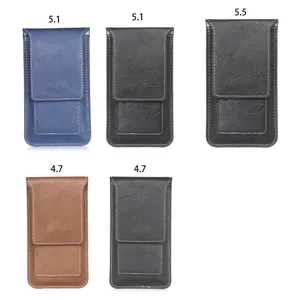 Étui de téléphone universel en cuir pochette de ceinture pour divers smartphones de différentes tailles.