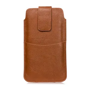 Universal Litschi Struktur Handyhalfter Mit Gürtelschlaufe Außentasche Kartenfach Schutzhülle Gürteltasche Für Herren Damen Smartphone Tasche