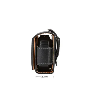 Étui de ceinture en cuir universel pour téléphone, vue latérale, épaisseur 2.2cm.