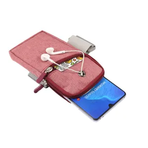 Bolsa de brazo deportiva universal soporte para teléfono móvil de correr delgado exterior