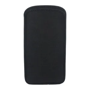 Black neoprene mobile phone pouch sleeve case anti-drop dustproof universal size