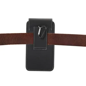 Langlebiges Nylon Gürtel Handytasche Holster Etui mit Gürtelschlaufe Detailansicht