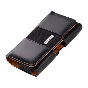 Universelle PU Leder Handy Gürteltasche Mit Gürtelschlaufe Litschi Textur Patchwork Vertikale Handytasche Hülle Für Herren