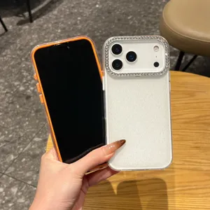 Θήκη τηλεφώνου με στρας γκλίτερ συμβατή με Apple iPhone, κομψή προστατευτική κάλυψη.