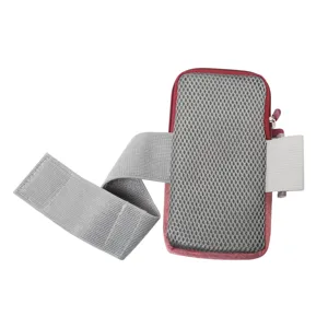 Bolsa de brazo deportiva para correr, funda de muñeca fitness al aire libre de malla transpirable.