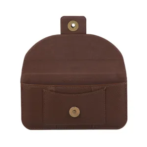 Étui de téléphone en cuir marron sacoche de ceinture universelle 7,2 pouces vue détaillée