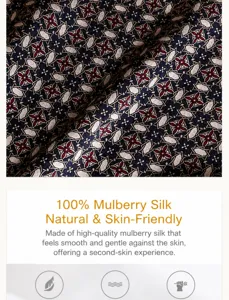 Luxury 100% silk men scarf business casual geometric pattern stylish long neckwear