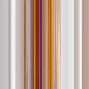 Vista detallada de la textura del panuelo de seda con patron de pintura al oleo y rayas verticales.